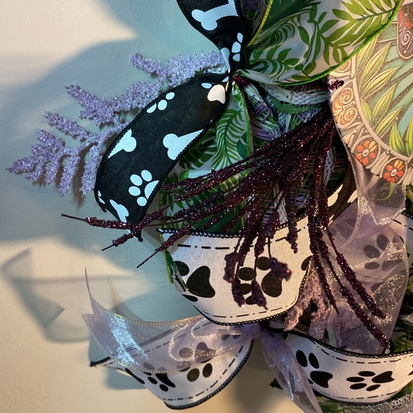 Dachshund fern wreath - Picture 4 of 11